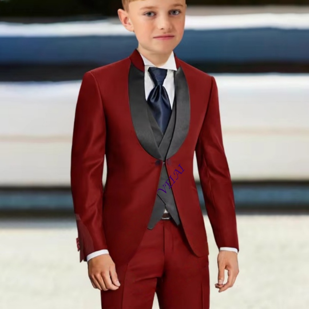 Mens Formal - Trzyczęściowy garnitur dla chłopców (marynarka +