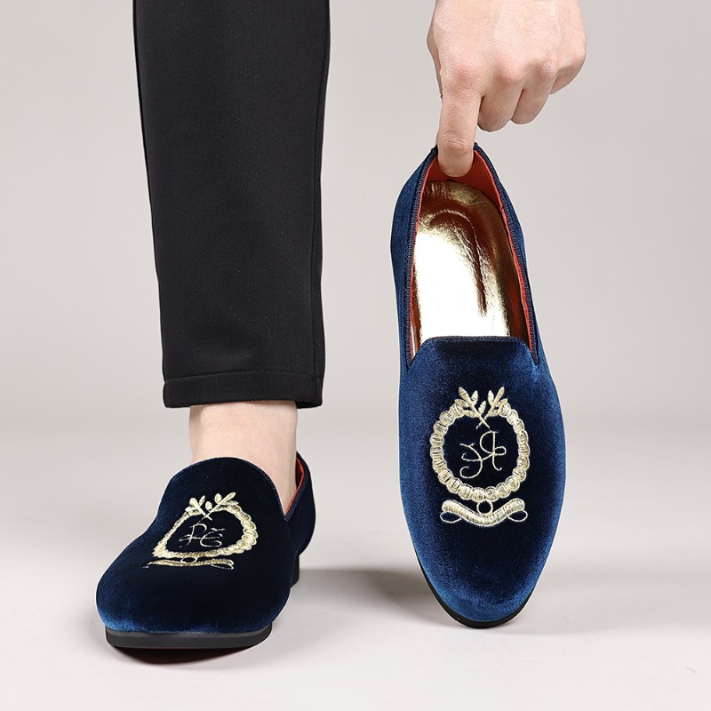 Men Formal Wear Shoes - Luksusowe mokasyny męskie ze skóry zamszowej,