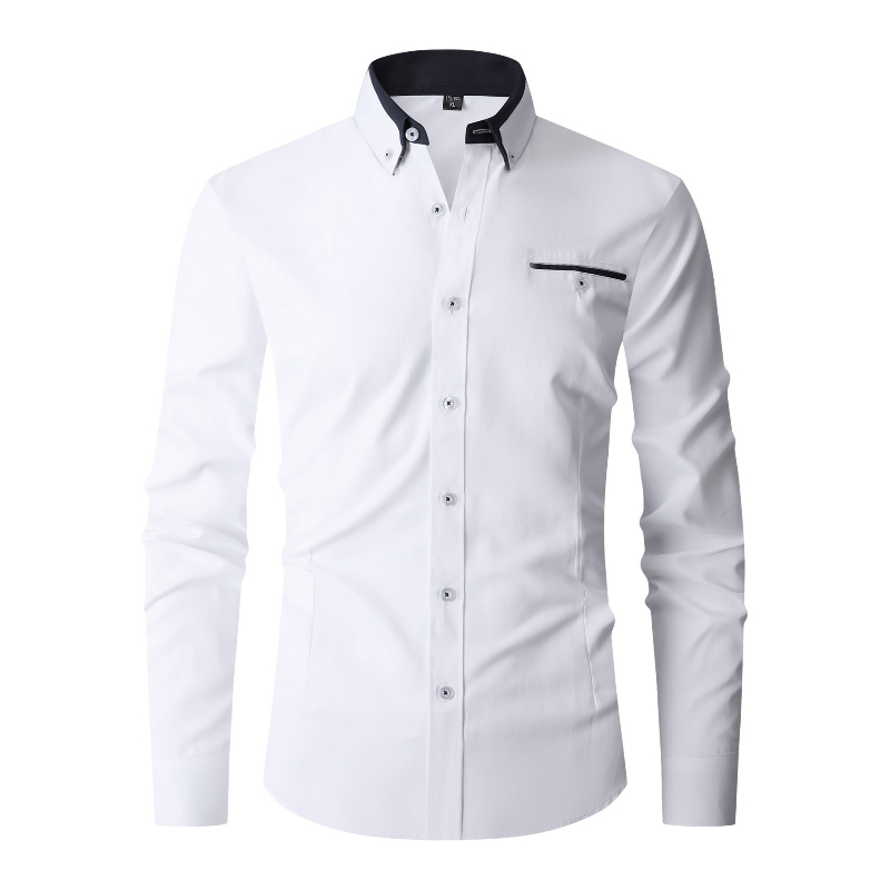 Mens Formal - Męska koszula formalna z długim rękawem,