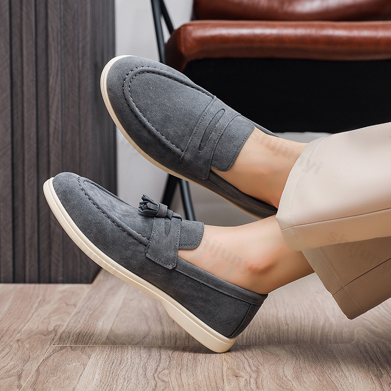 Men Formal Wear Shoes - Męskie mokasyny zamszowe, płaskie buty, wygodne,