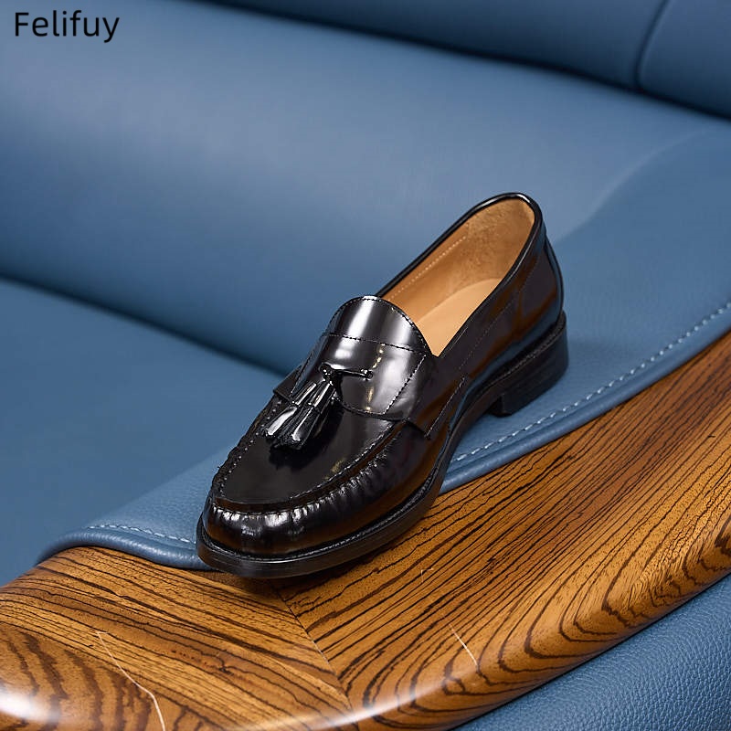Men Formal Wear Shoes - Nowe męskie lakierki ze skóry naturalnej,