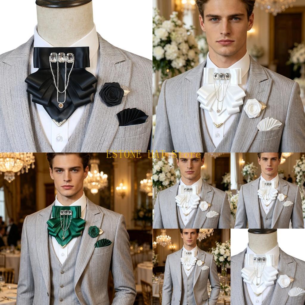 Mens Formal Look - 49MF Zestaw akcesoriów formalnych o gładkim