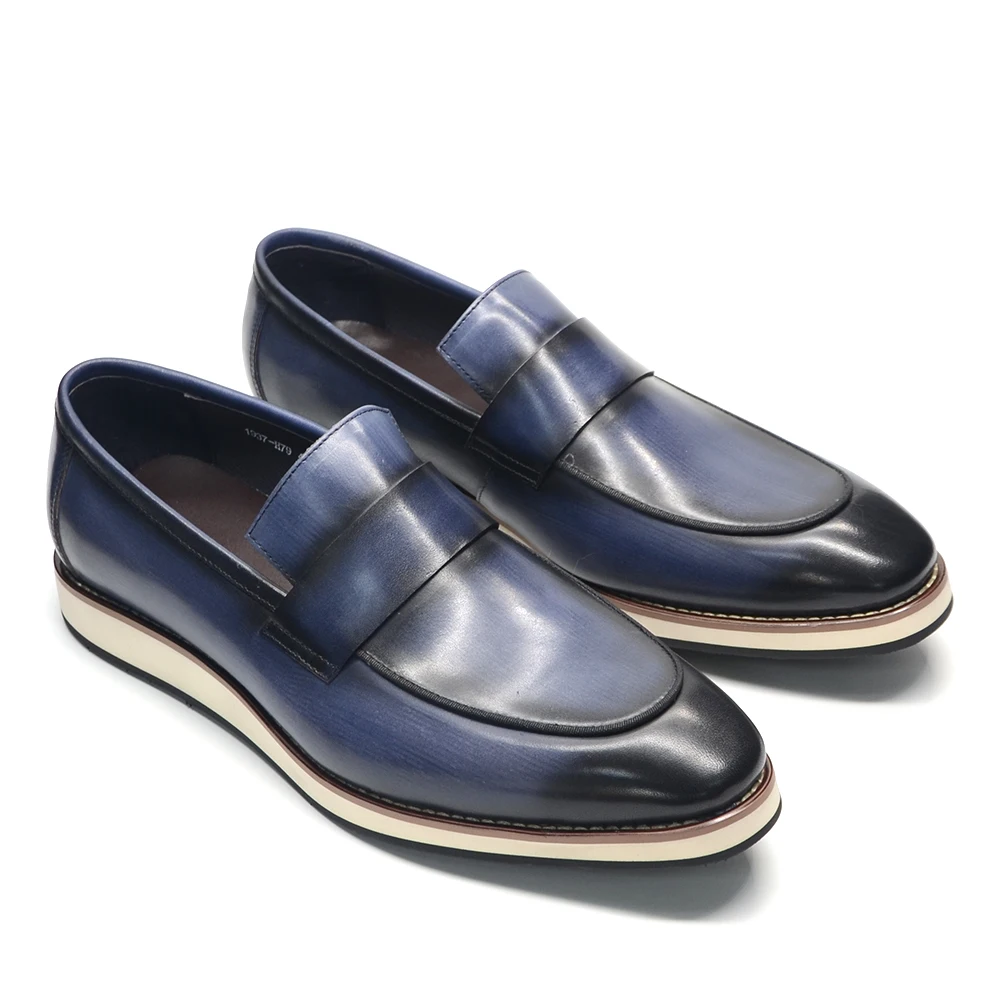 Men Formal Wear Shoes - Luksusowe męskie mokasyny typu penny loafers,