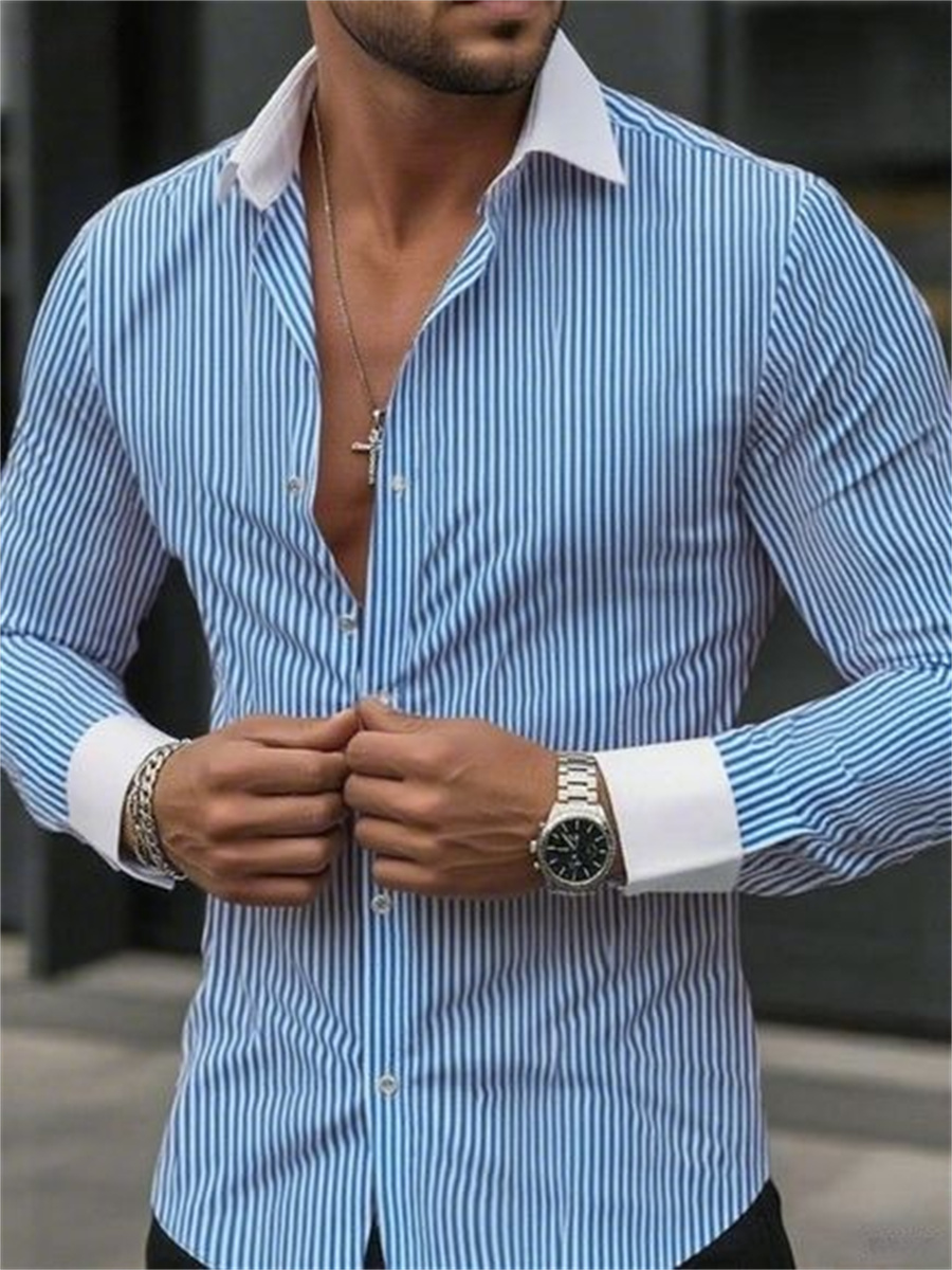 Męska koszula w paski slim-fit – Men Formal Wear Shop recenzja i cena