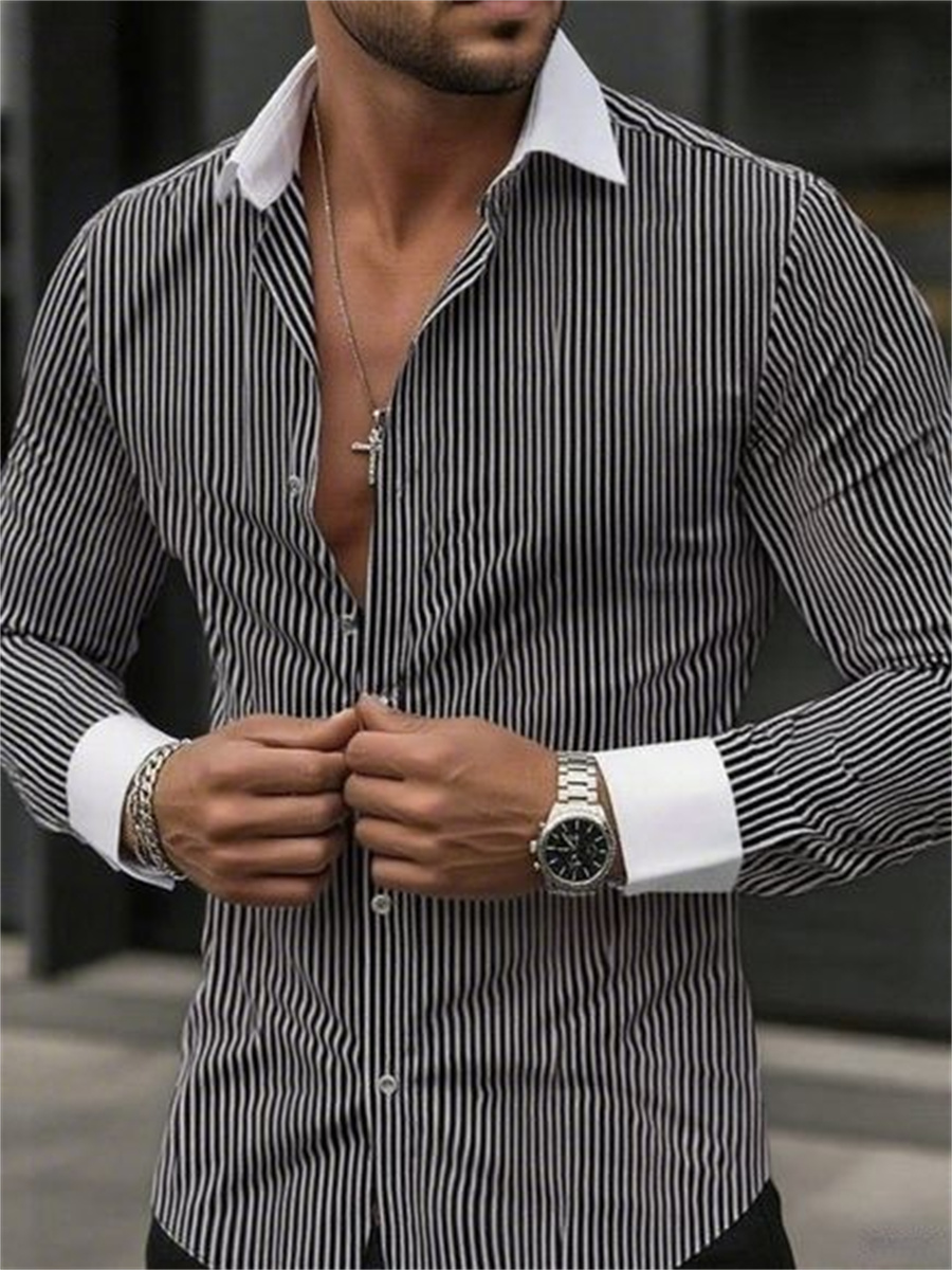Męska koszula w paski slim-fit – Men Formal Wear Shop recenzja i cena