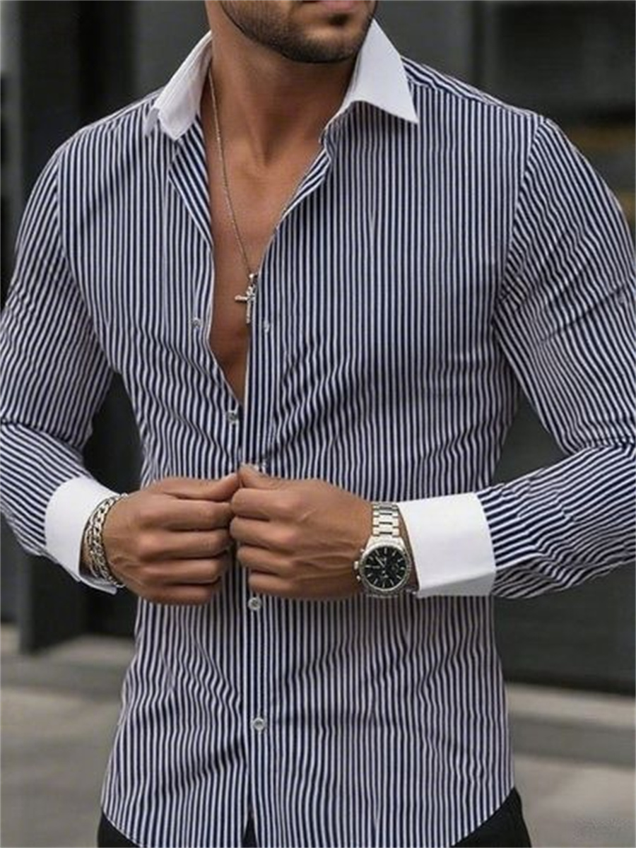 Męska koszula w paski slim-fit – Men Formal Wear Shop recenzja i cena