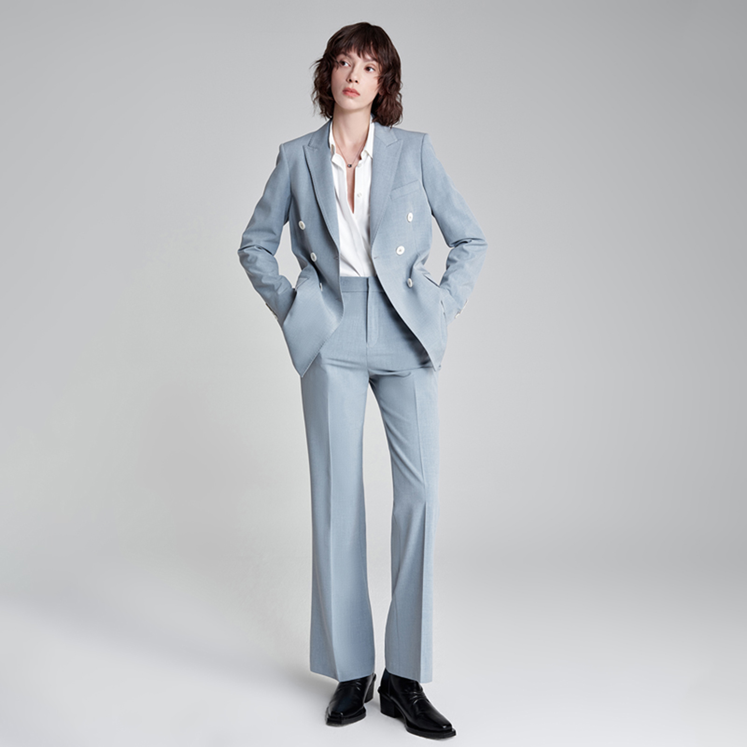 Damski garnitur Allingentle, d – Double Breasted Blazer recenzja i cena