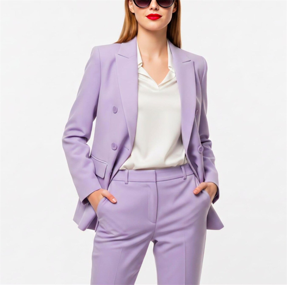 Nowoczesne damskie garnitury 2 – Double Breasted Blazer recenzja i cena