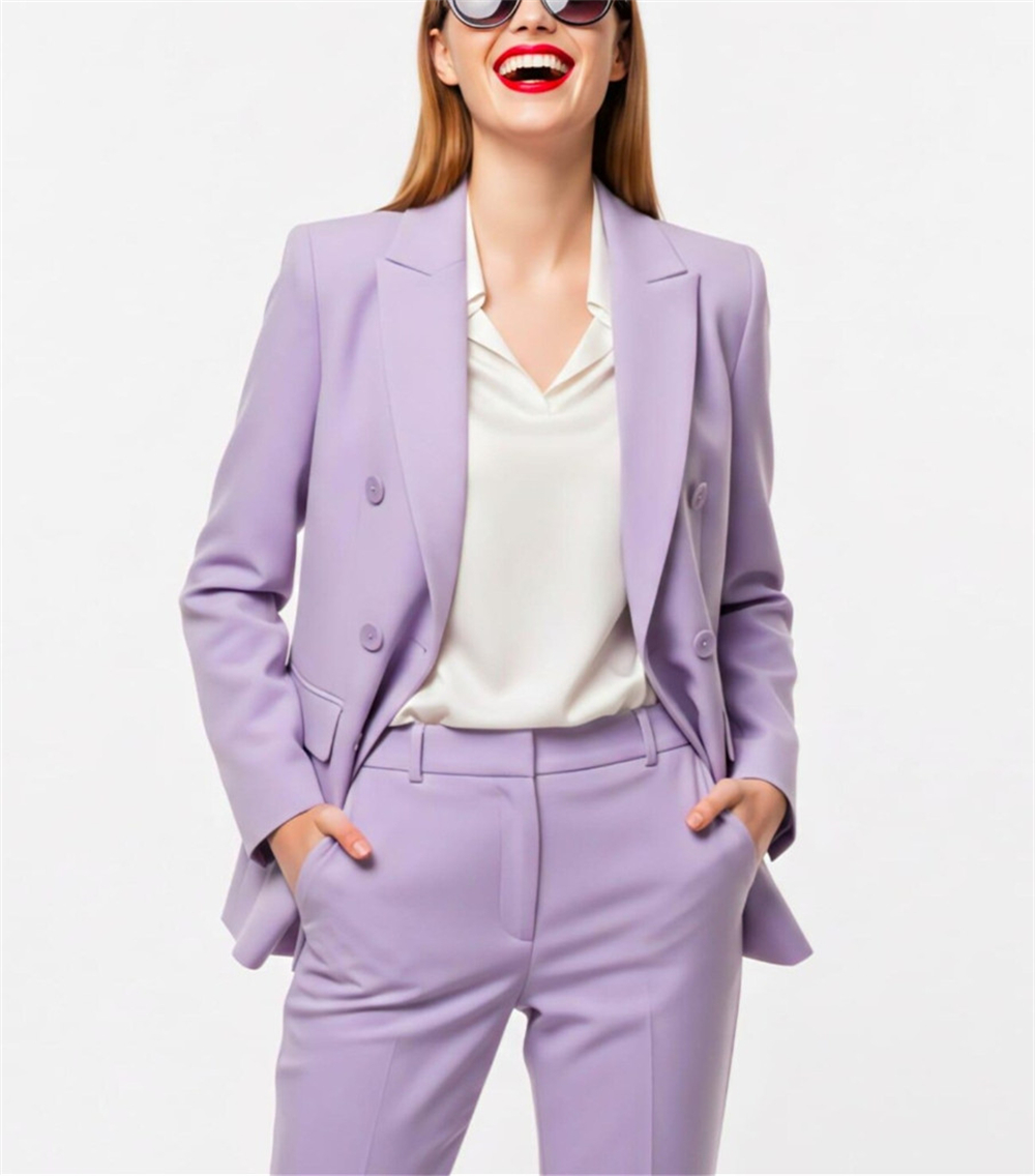 Nowoczesne damskie garnitury 2 – Double Breasted Blazer recenzja i cena