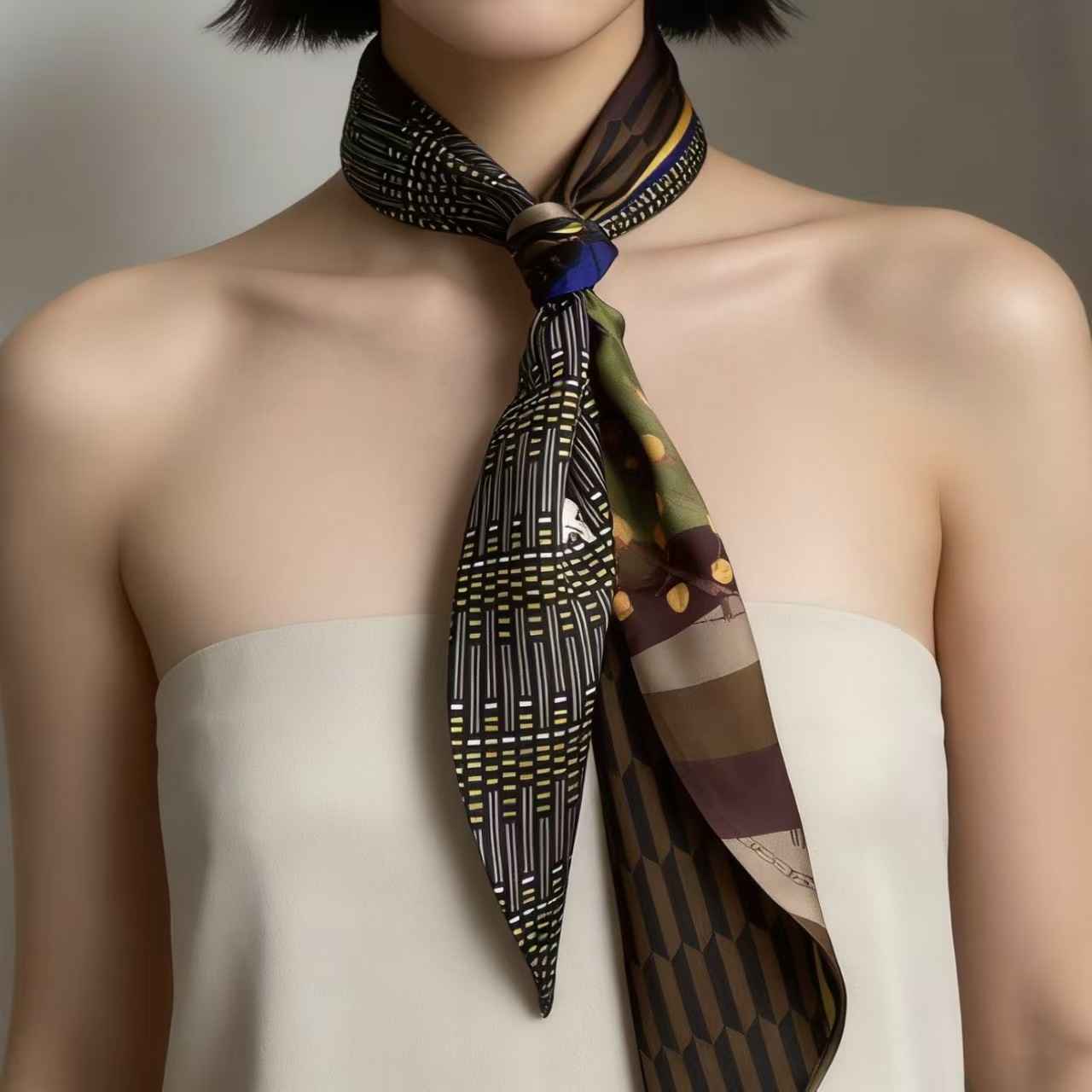 Luksusowa Apaszka Jedwabna z D – Silk Tie Woven recenzja i cena