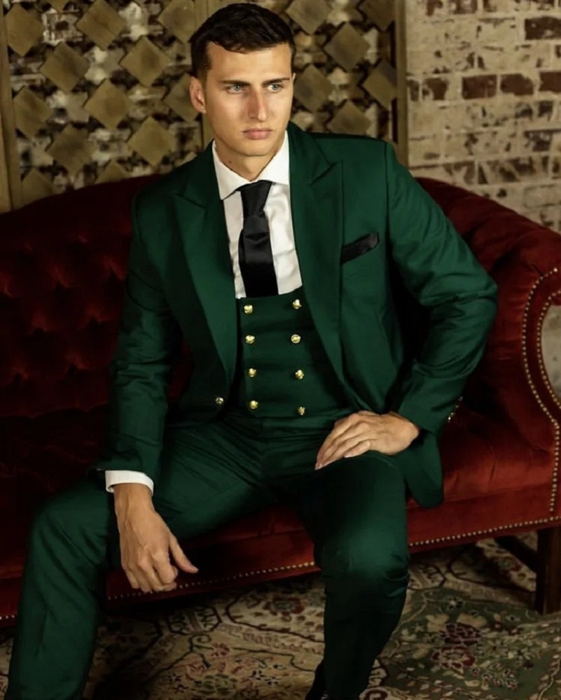 Zielone Klasyczne Garnitury Mę – Men Formal Wear Shop recenzja i cena