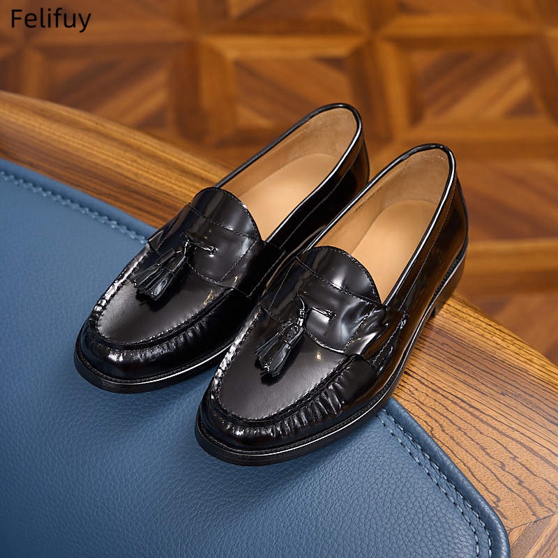 Nowe męskie lakierki ze skóry  – Men Formal Wear Shoes recenzja i cena