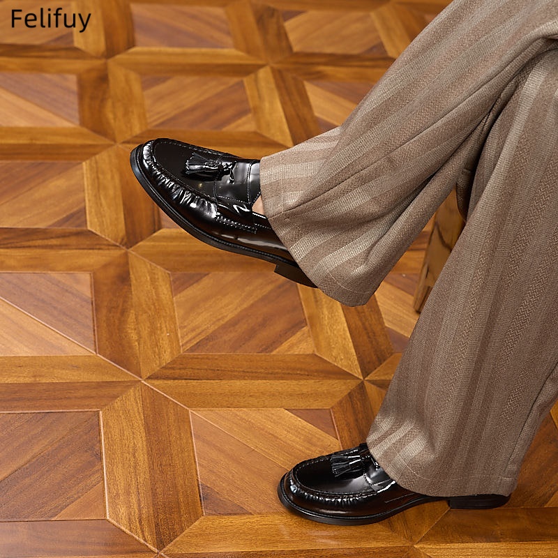 Nowe męskie lakierki ze skóry  – Men Formal Wear Shoes recenzja i cena