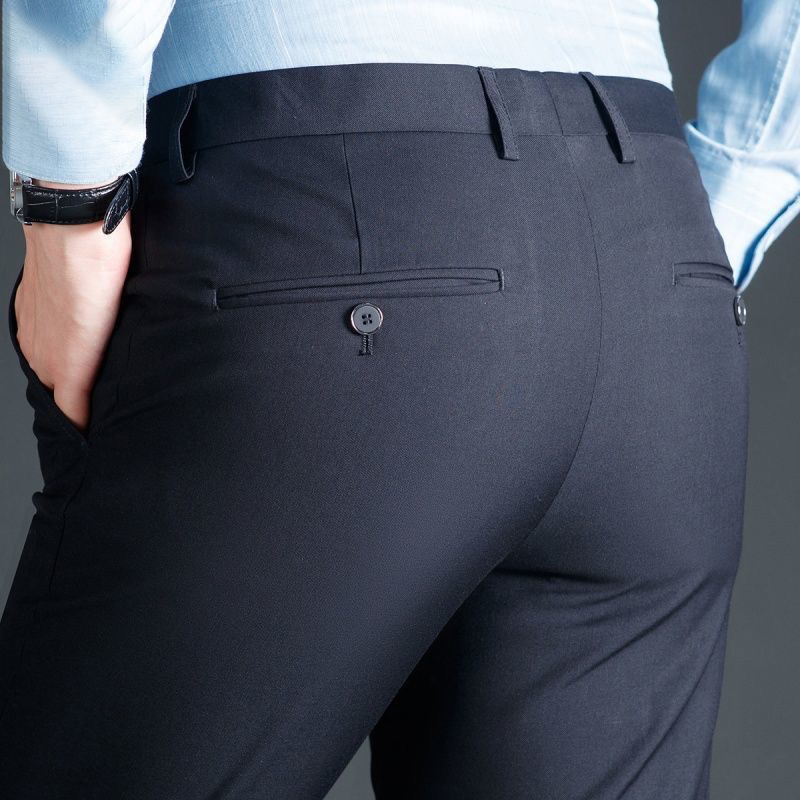 2026 Nowe Męskie Proste Spodni – Men Formal Wear Shop recenzja i cena