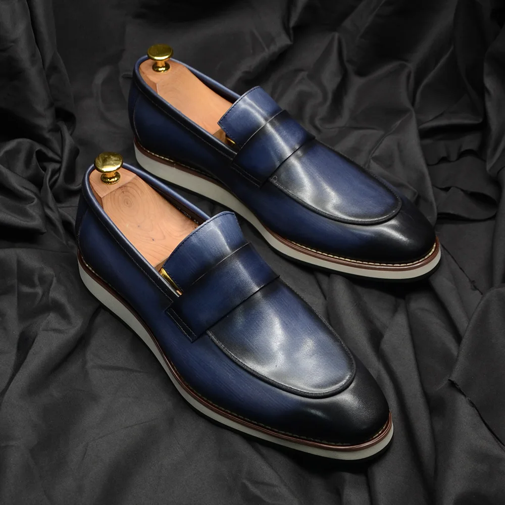 Luksusowe męskie mokasyny typu – Men Formal Wear Shoes recenzja i cena
