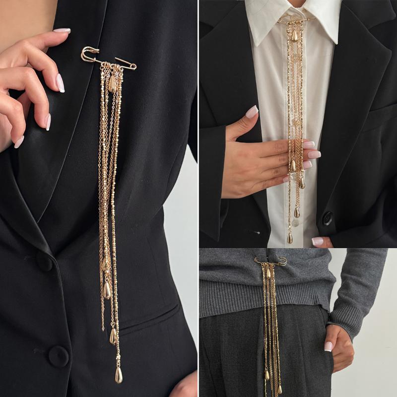 Elegancka broszka z frędzlami  – Mens Formal Look recenzja i cena