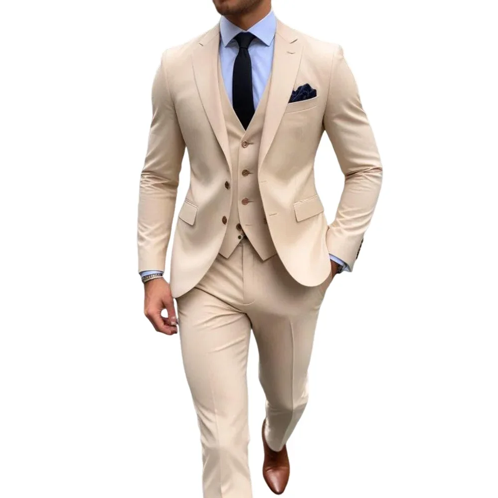 Stylowe męskie garnitury Khaik – Men Formal Wear Shop recenzja i cena