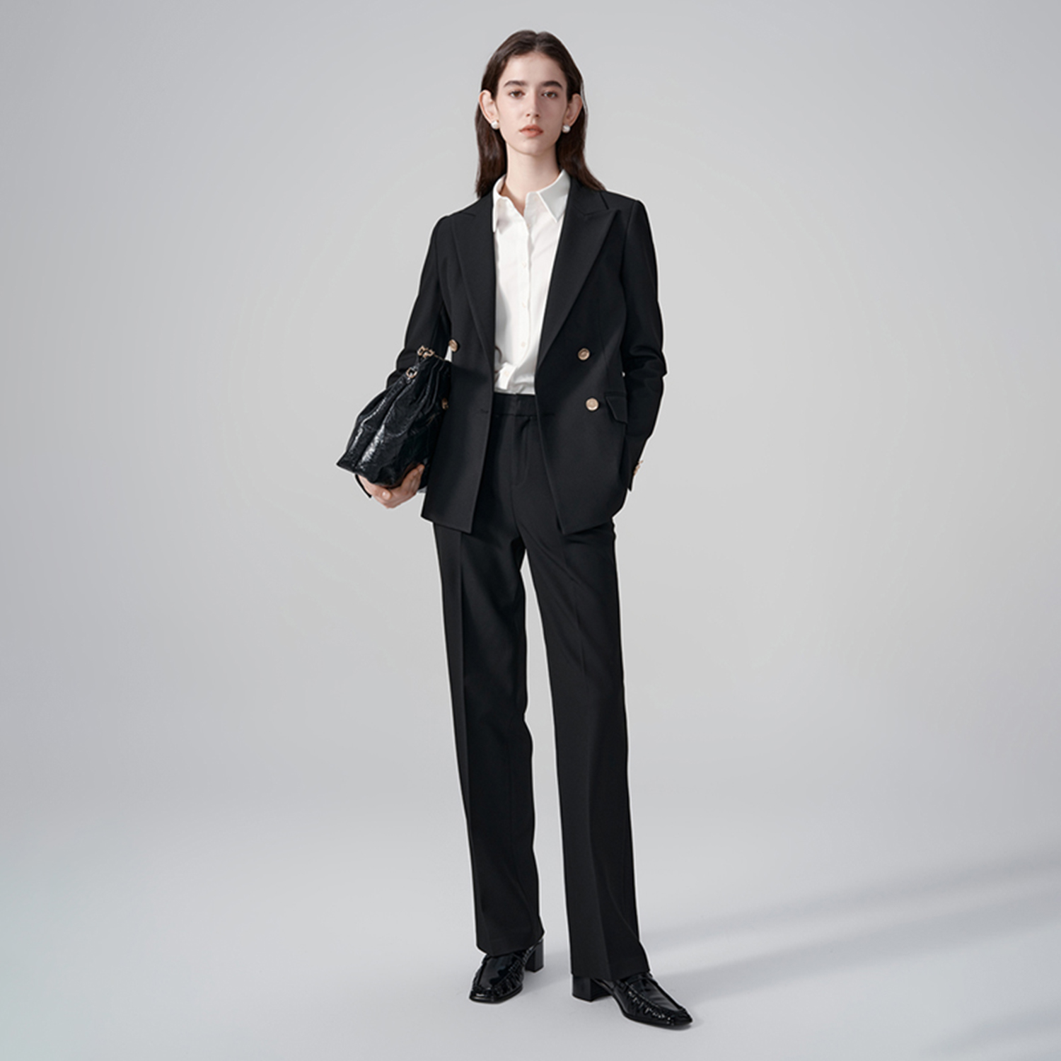 Allingentle Damski Garnitur Kl – Double Breasted Blazer recenzja i cena