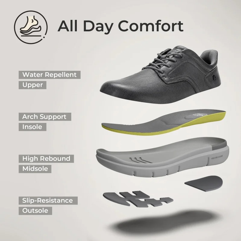 FitVille Męskie Szerokie Skórz – Men Formal Wear Shoes recenzja i cena
