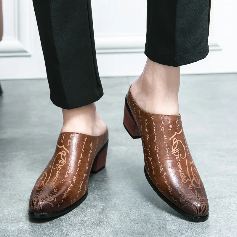 Męskie mokasyny na obcasie 4 c – Men Formal Wear Shoes recenzja i cena