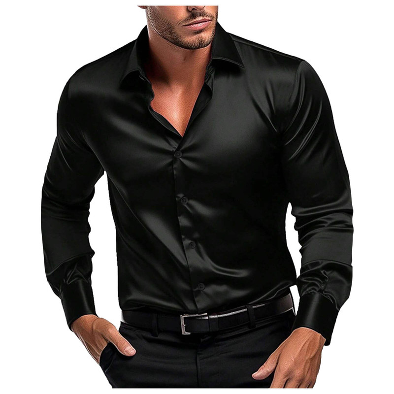 Męska błyszcząca satynowa kosz – Mens Formal Look recenzja i cena
