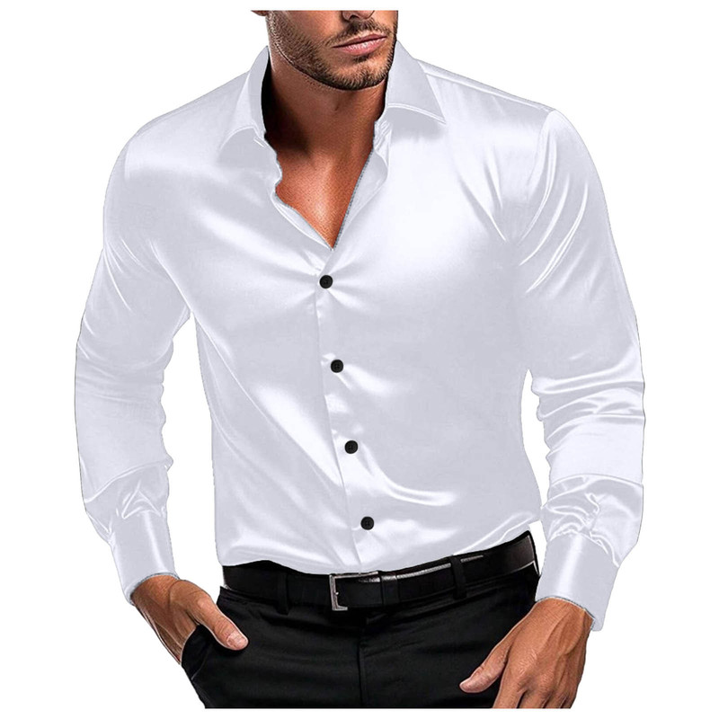 Męska błyszcząca satynowa kosz – Mens Formal Look recenzja i cena