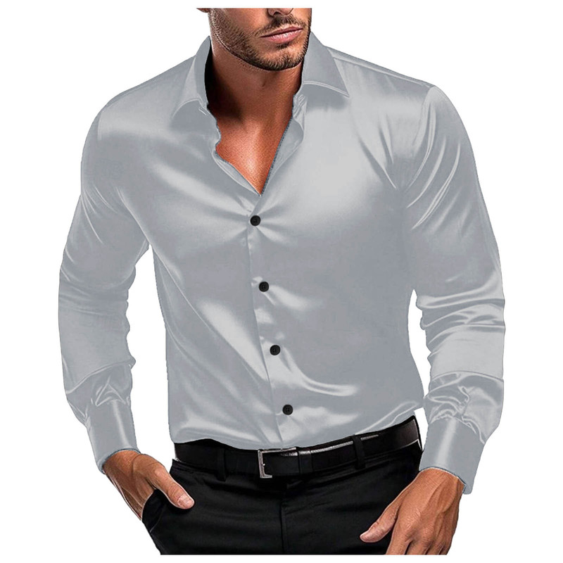 Męska błyszcząca satynowa kosz – Mens Formal Look recenzja i cena